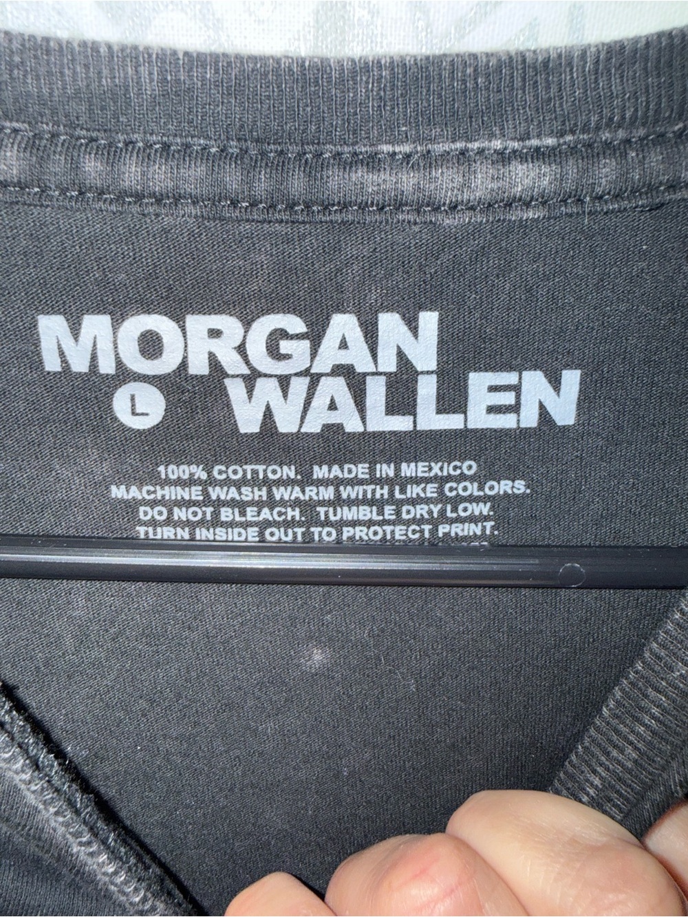 WALLEN Graphic Tee - Black Vintage Wash women’s tee - Picture 3 of 4